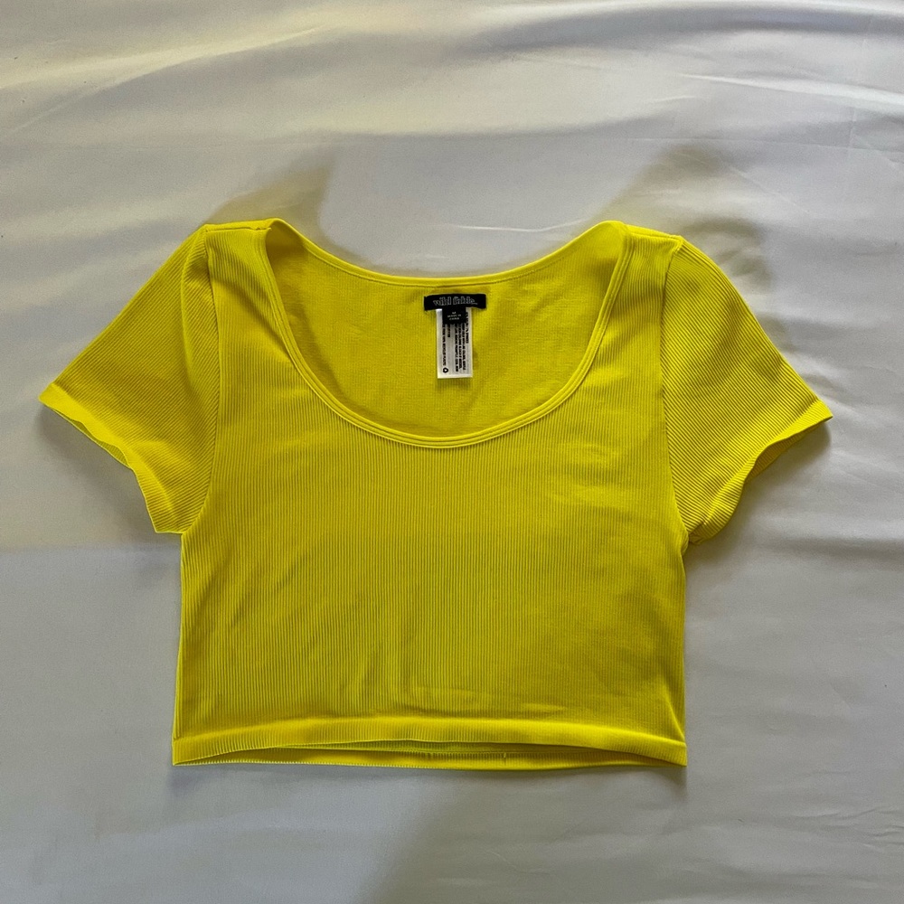 Yellow Wild Fable Crop Top